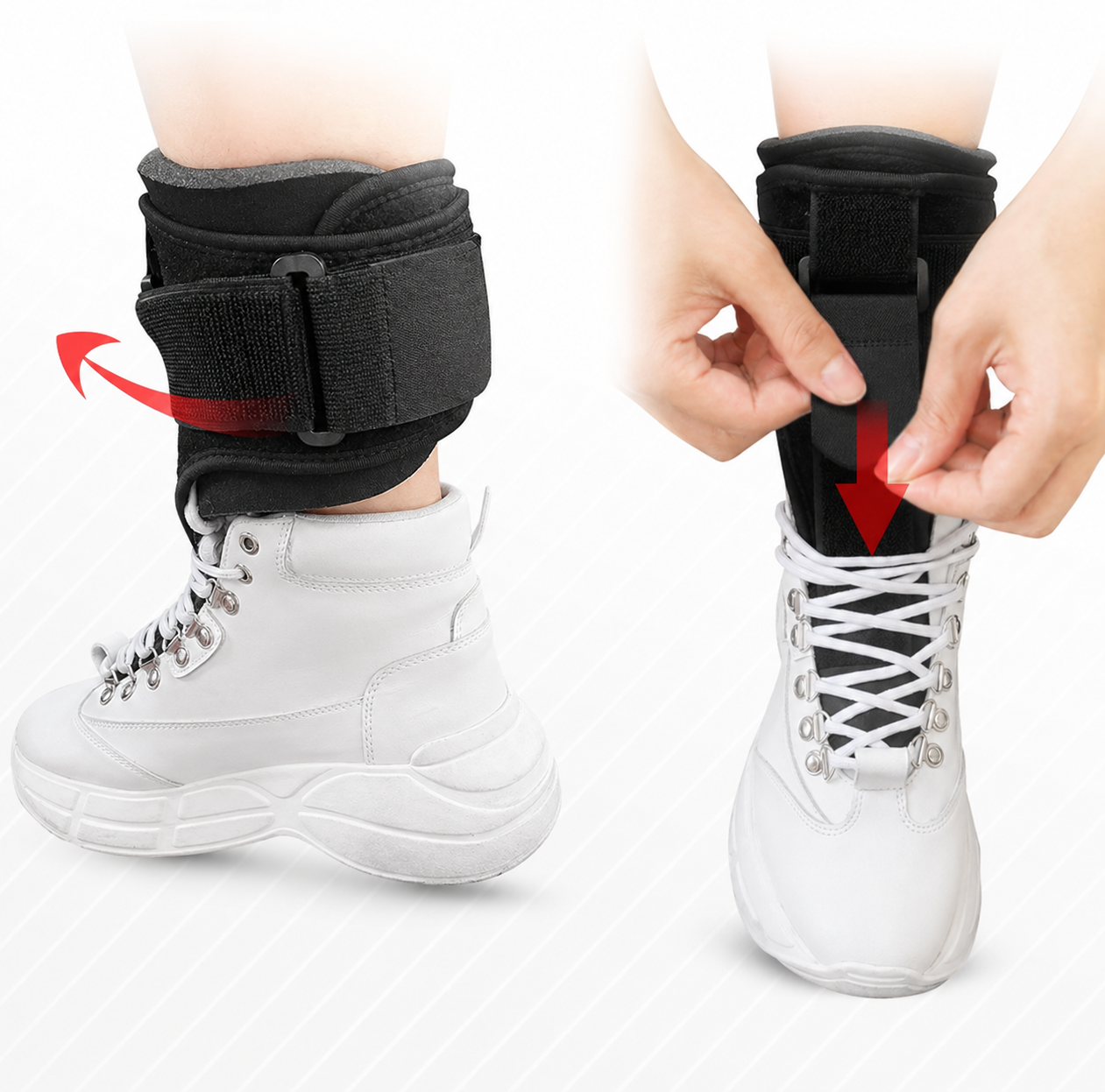 ShoeBrace strap adjustment — step by step